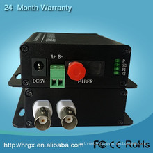 Émetteur et récepteur de fibre 2 bnc 2 canaux convertissent cctv analogique en caméra IP